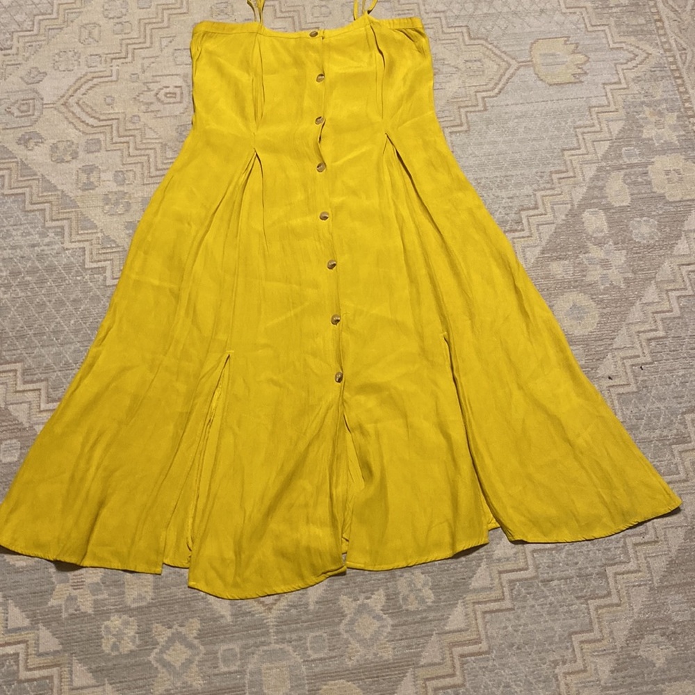 STOCKHOLM ATELIER & OTHER STORIES MUSTARD YELLOW COLOR DRESS